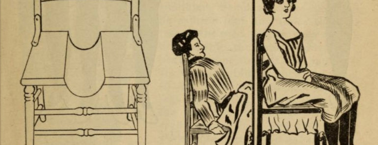 Three-legged woman diagram from The New Magic, 1902.